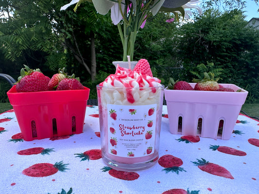 Strawberry Shortcake Whipped Candle