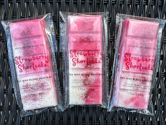 Strawberry Shortcake Wax Melt Snap Bar