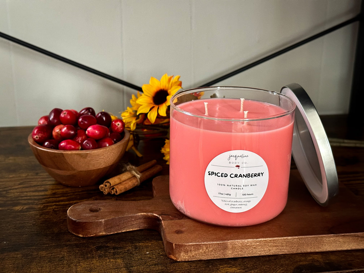 Spiced Cranberry Double/Triple Wick