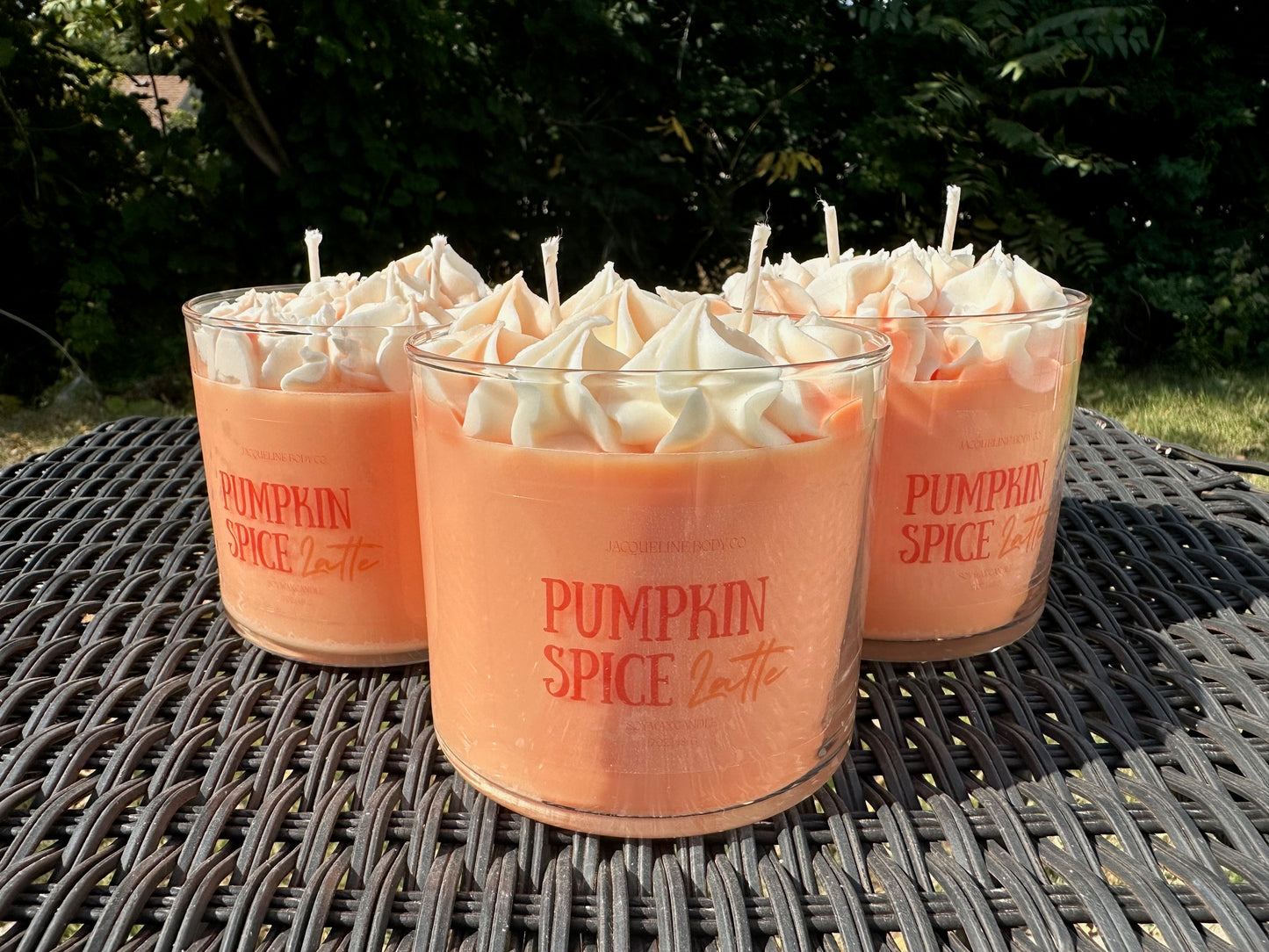 Pumpkin Spice Latte Whipped Double Wick Candle