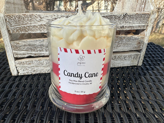 Candy Cane Whipped Single Wick